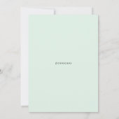 Stahlgraue Blätterhochzeit Einladung (Rückseite)