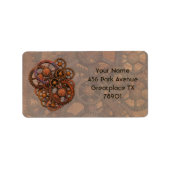 Stahlgürtel mit Schatten Adressaufkleber (Vorne)