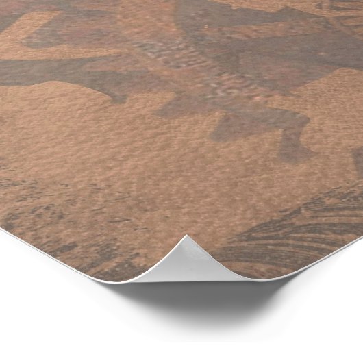 Stahlgürtel mit Schatten Poster (Ecke)