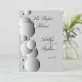 Stahlkeule Blended Family Wedding Einladung (Stehend Vorderseite)