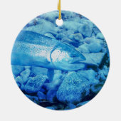 Stahlkopf, der eine Fliege nimmt Keramik Ornament (Hinten)