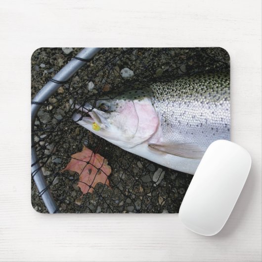 Stahlkopf-Regenbogenforelle-Fliegen-Fischen Mousepad (Mit Mouse)