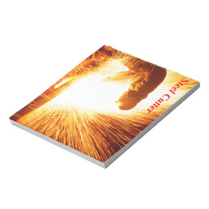 Stahlkutter Notizblock