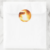 Stahlkutter Runder Aufkleber (Tasche)