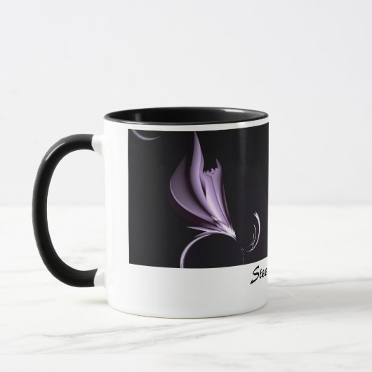 Stahlmagnolia Abstrakte Tasse (Links)