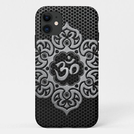 Stahlmasche Blumenom Case-Mate iPhone Hülle (Rückseite)