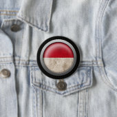 Stahlmaschen-indonesische Flaggen-Disc-Grafik Button (Beispiel)