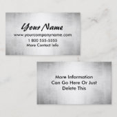 Stahlmetallblick-unzerstörbare Visitenkarten Visitenkarte (Vorne/Hinten)