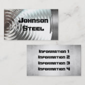 Stahlmetallblick-Visitenkarten Visitenkarte (Vorne/Hinten)