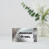 Stahlmetallblick-Visitenkarten Visitenkarte (Stehend Vorderseite)