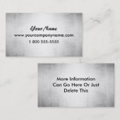 Stahlmetallblick-Visitenkarten Visitenkarte (Vorne/Hinten)