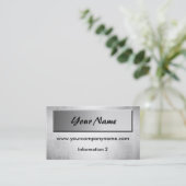 StahlmetallVisitenkarten Visitenkarte (Stehend Vorderseite)