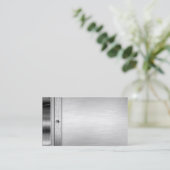 StahlmetallVisitenkarten Visitenkarte (Stehend Vorderseite)