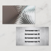 StahlmetallVisitenkarten Visitenkarte (Vorne/Hinten)