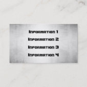 StahlmetallVisitenkarten Visitenkarte (Rückseite)