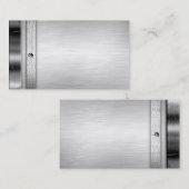 StahlmetallVisitenkarten Visitenkarte (Vorne/Hinten)