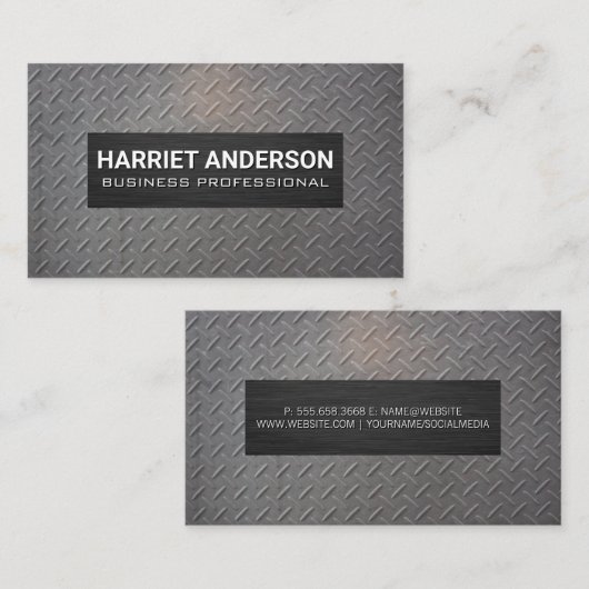 Stahlmuster Visitenkarte (Vorne/Hinten)
