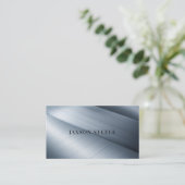 Stahlpaneel aus gebürstetem Stahl Visitenkarte (Stehend Vorderseite)