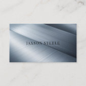 Stahlpaneel aus gebürstetem Stahl Visitenkarte (Vorderseite)