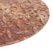 Stahlplatte aus rostfreiem Edelstahl, grungy Metal Schneidebrett (Ecke)