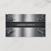 Stahlplatte Modernes Metall Visitenkarte (Vorderseite)