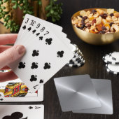 Stahlpolierter metallischer Look Spielkarten (In Situ)