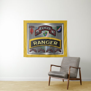 Stahlrahmen 75. Ranger Regiment Wandteppich