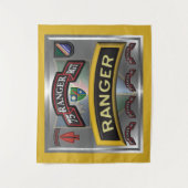 Stahlrahmen 75. Ranger Regiment Wandteppich (Vorderseite)