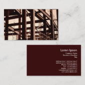 Stahlrahmen-Bau II, MiniFoto Visitenkarte (Vorne/Hinten)