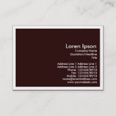 Stahlrahmen-Bau, MiniFoto (eingefaßt) Visitenkarte (Rückseite)