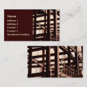 Stahlrahmen-Bau Visitenkarte (Vorne/Hinten)