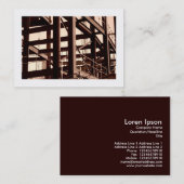 Stahlrahmenbau, Mini-Foto (Borderot) Visitenkarte (Vorne/Hinten)
