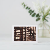 Stahlrahmenbau, Mini-Foto (Borderot) Visitenkarte (Stehend Vorderseite)