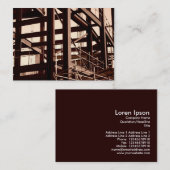 Stahlrahmenbau, Mini-Foto Visitenkarte (Vorne/Hinten)