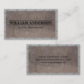 Stahlrahmenmuster | Altmetall Visitenkarte (Vorne/Hinten)