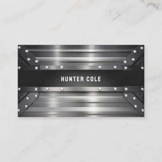 Stahlrivet Visitenkarte (Vorderseite)