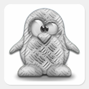 Stahlrohr Quadratischer Aufkleber