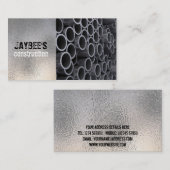 Stahlrohr-Visitenkarte Visitenkarte (Vorne/Hinten)