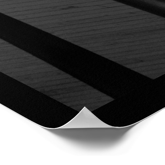 Stahlsäulenplakat (BW) Poster (Ecke)