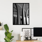 Stahlsäulenplakat (BW) Poster (Heimbüro)