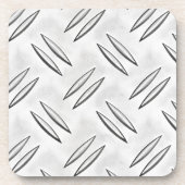 StahlSchachbrettplatte Getränkeuntersetzer (Vorderseite)