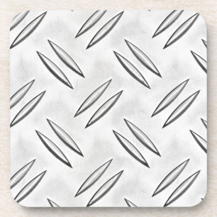 StahlSchachbrettplatte Getränkeuntersetzer