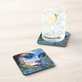 "Stahlschaum" - Frauen im Wasser Getränkeuntersetzer (Rechte Seite)