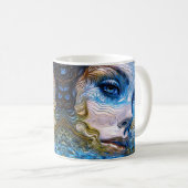 "Stahlschaum" - Frauen im Wasser Kaffeetasse (VorderseiteRechts)