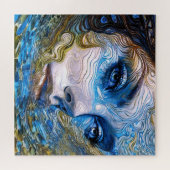 "Stahlschaum" - Frauen im Wasser Puzzle (Horizontal)