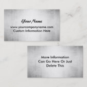 StahlSchmutz-MetallplattenVisitenkarten Visitenkarte (Vorne/Hinten)