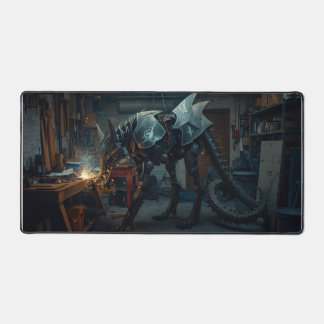 Stahlseife - Mech Dragon Wolf Mousepad Schreibtischunterlage