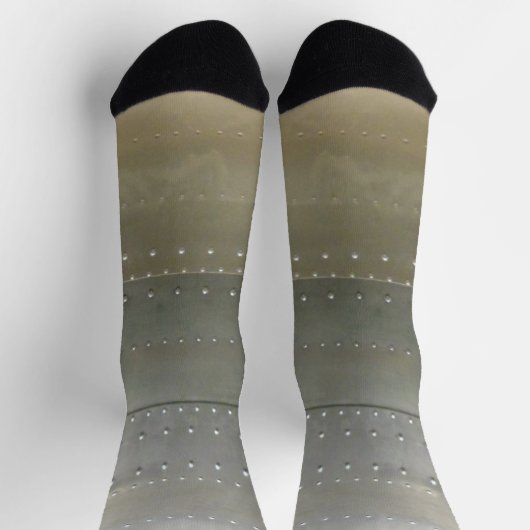 Stahlsilber mit Rivets Socken (Oben)