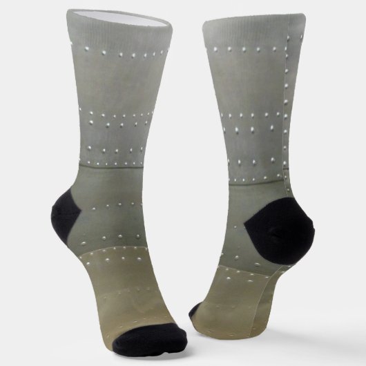 Stahlsilber mit Rivets Socken (Gewinkelt)