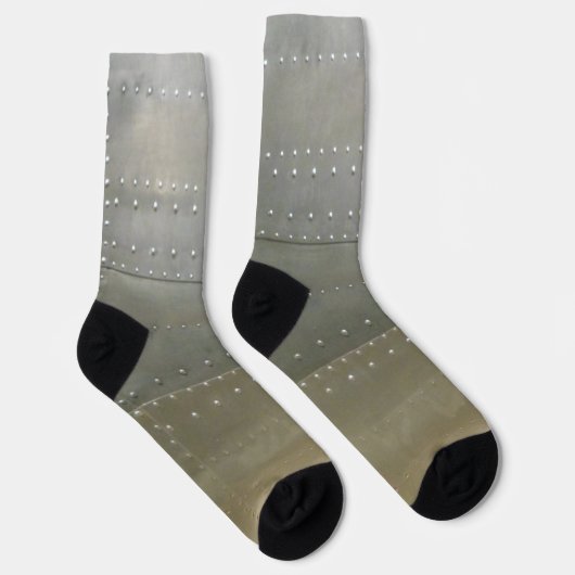 Stahlsilber mit Rivets Socken (Rechts)